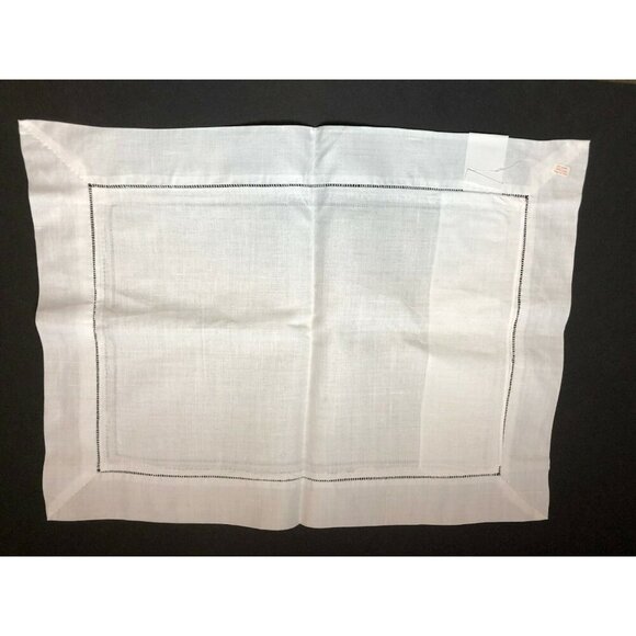 Clever Fingers Linen White Cutwork Bread Roll Muffin Covers lot of 2 NEW GIFT - Picture 1 of 6